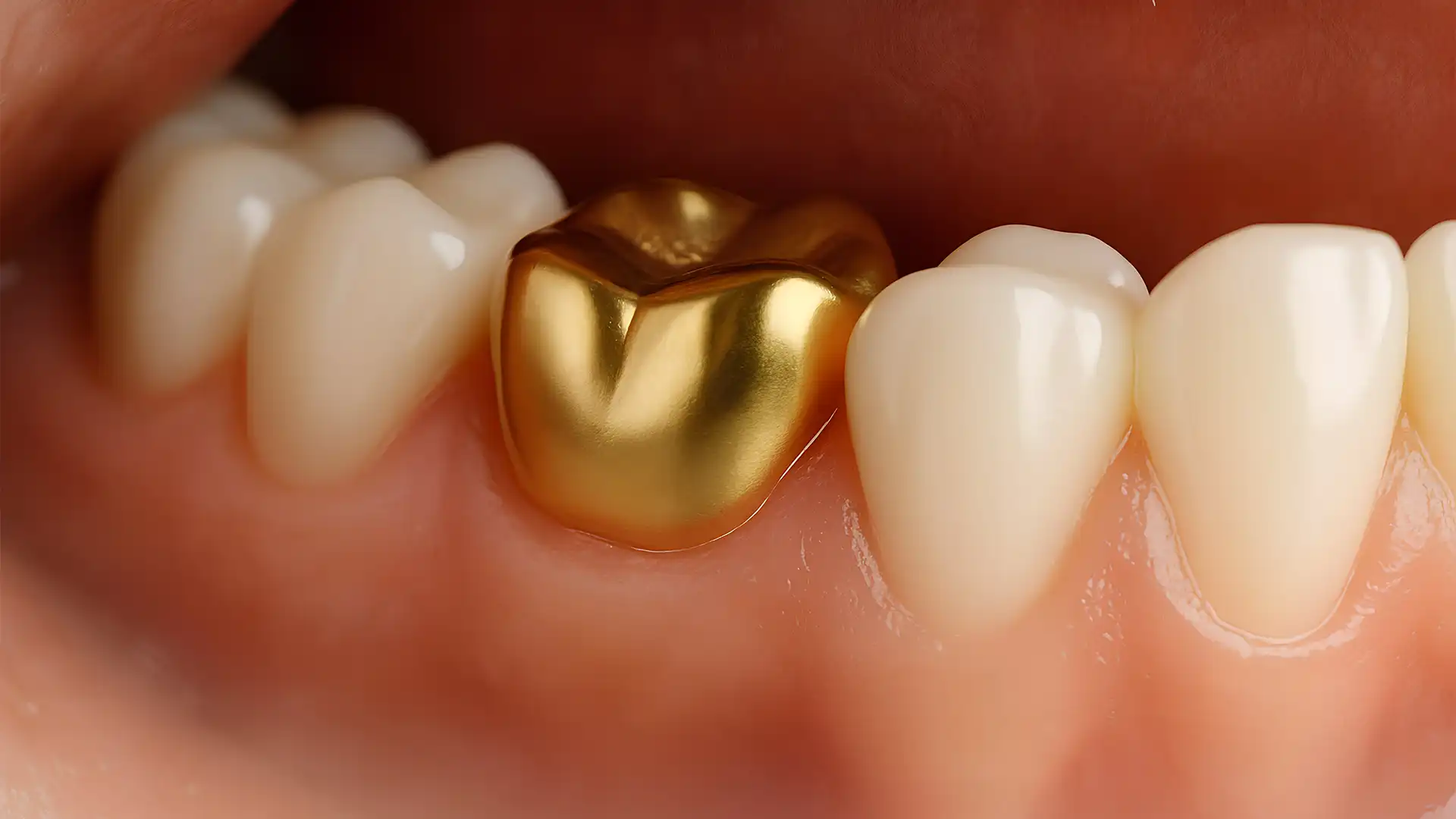 Gold crowns at GD Smile Studio in Istanbul